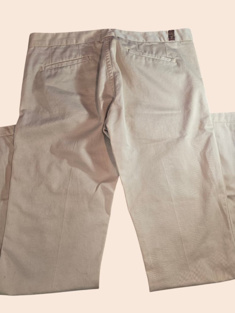 7 For All Mankind Jerome Dahan Khaki Chino Trouser Pants Size 30 100% Cotton USA image 5